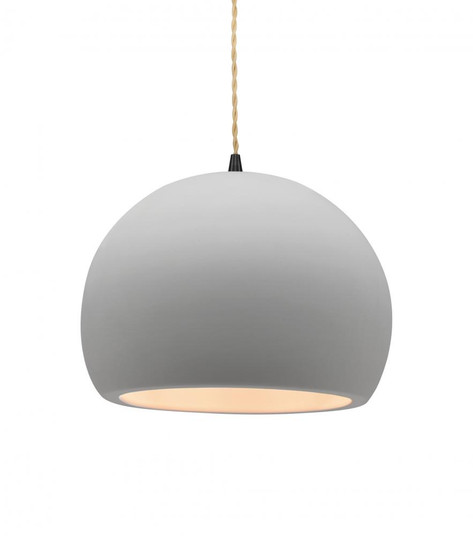 Medium Globe 1-Light Pendant (254|CER-6533-BIS-MBLK-BEIG-TWST-LED1-700)