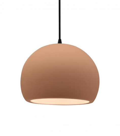 Medium Globe LED Pendant (254|CER-6533-ADOB-MBLK-BKCD-LED1-700)