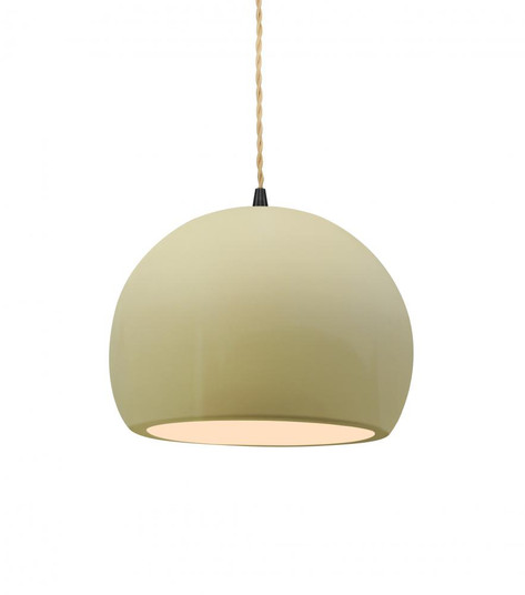 Small Globe 1-Light Pendant (254|CER-6530-VAN-MBLK-BEIG-TWST-LED1-700)