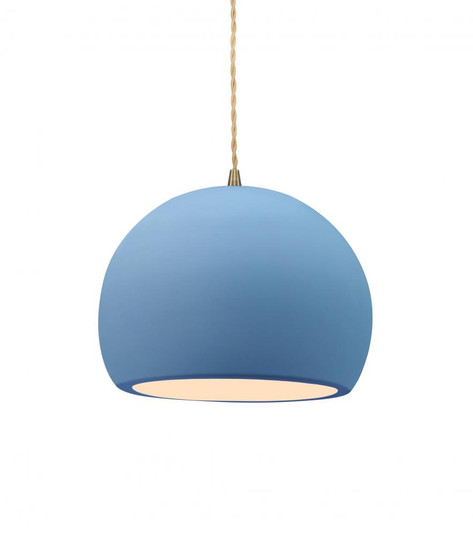 Small Globe 1-Light Pendant (254|CER-6530-SKBL-ABRS-BEIG-TWST)