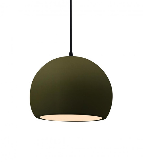 Small Globe LED Pendant (254|CER-6530-MGRN-MBLK-BKCD-LED1-700)
