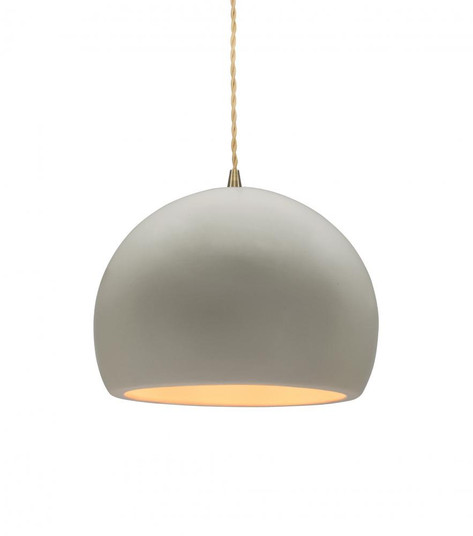 Small Globe 1-Light Pendant (254|CER-6530-MAT-ABRS-BEIG-TWST)