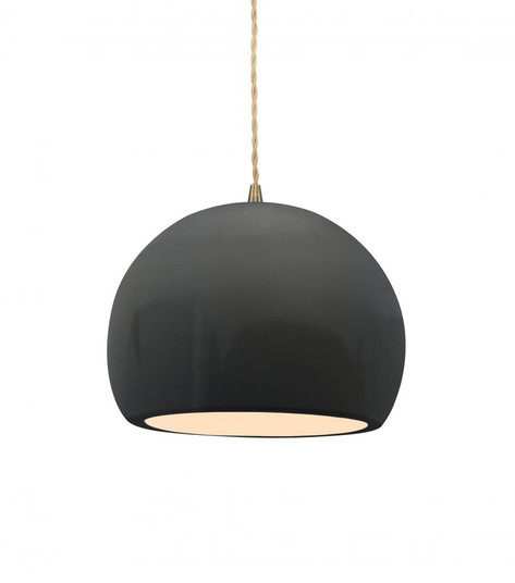 Small Globe 1-Light Pendant (254|CER-6530-GRY-ABRS-BEIG-TWST)