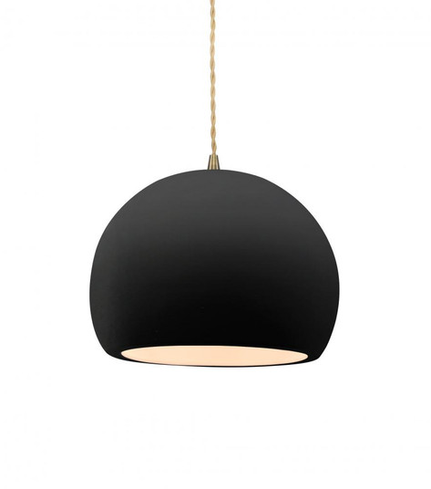 Small Globe 1-Light Pendant (254|CER-6530-CRB-ABRS-BEIG-TWST)