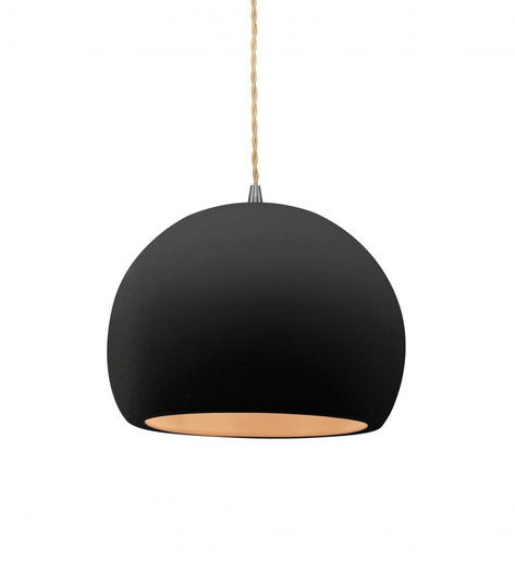 Small Globe 1-Light Pendant (254|CER-6530-CBGD-NCKL-BEIG-TWST)
