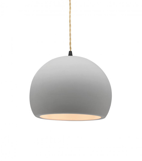 Small Globe 1-Light Pendant (254|CER-6530-BIS-MBLK-BEIG-TWST-LED1-700)