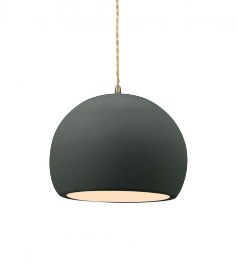 Small Globe 1-Light Pendant (254|CER-6530-ADOB-ABRS-BEIG-TWST-LED1-700)