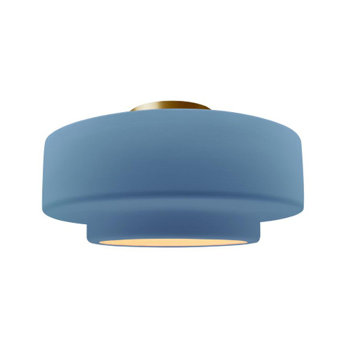 Large Tier Semi-Flush (254|CER-6365-SKBL-BRSS)