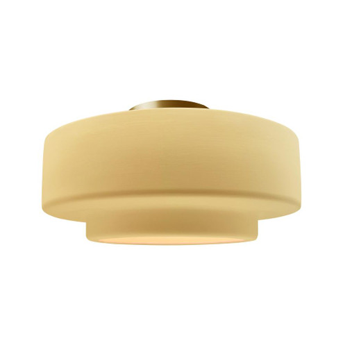 Large Tier Semi-Flush (254|CER-6365-MYLW-BRSS)