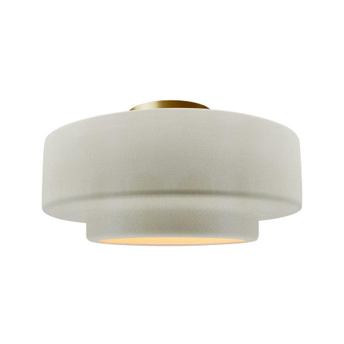 Large Tier Semi-Flush (254|CER-6365-CRK-BRSS)