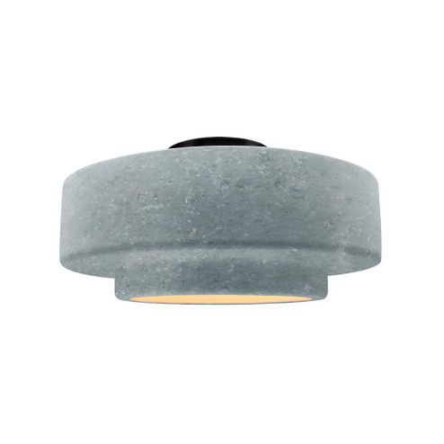 Medium Tier Semi-Flush (254|CER-6363-CONC-MBLK-LED1-700)