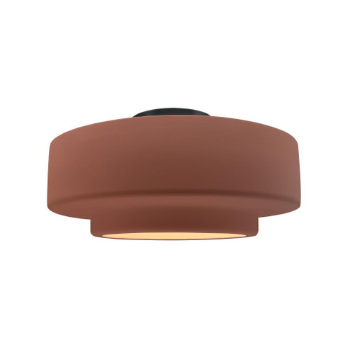 Medium Tier Semi-Flush (254|CER-6363-CLAY-MBLK-LED1-700)