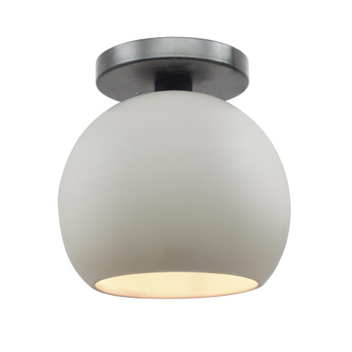 Medium Globe Semi-Flush (254|CER-6353-MAT-NCKL-LED1-700)