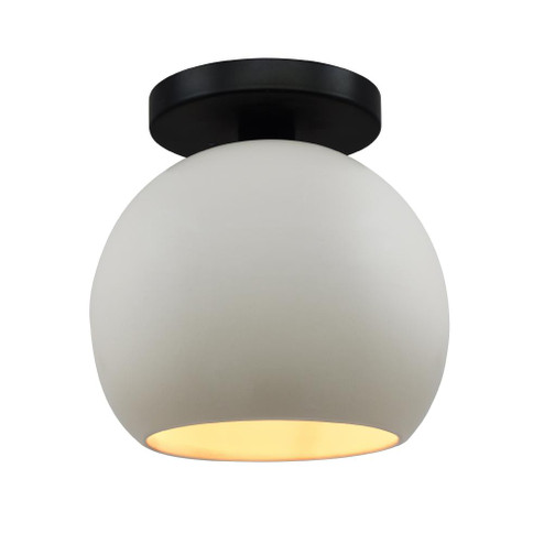 Medium Globe Semi-Flush (254|CER-6353-MTGD-MBLK)
