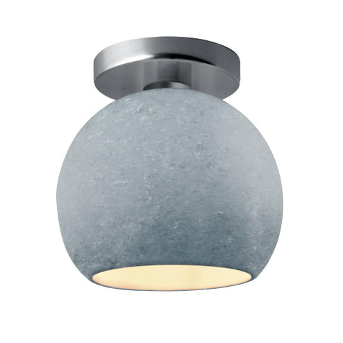 Medium Globe Semi-Flush (254|CER-6353-CONC-NCKL)