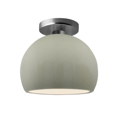 Small Globe Semi-Flush (254|CER-6350-CKC-NCKL)