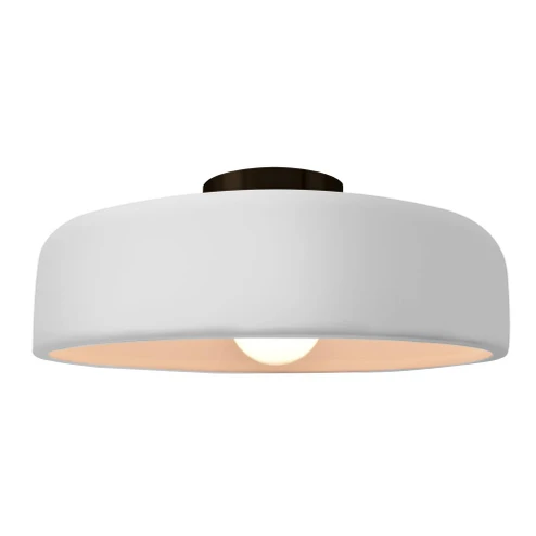 Large Spire Semi-Flush (254|CER-6345-WHT-MBLK-LED1-700)