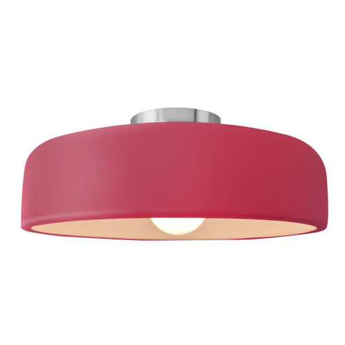 Large Spire Semi-Flush (254|CER-6345-CRSE-NCKL)