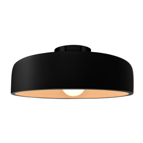 Large Spire Semi-Flush (254|CER-6345-CRB-MBLK)