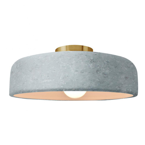 Large Spire Semi-Flush (254|CER-6345-CONC-BRSS)