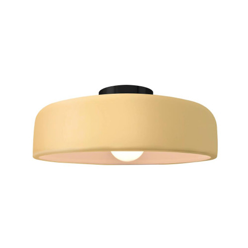 Medium Spire Semi-Flush (254|CER-6343-MYLW-MBLK)