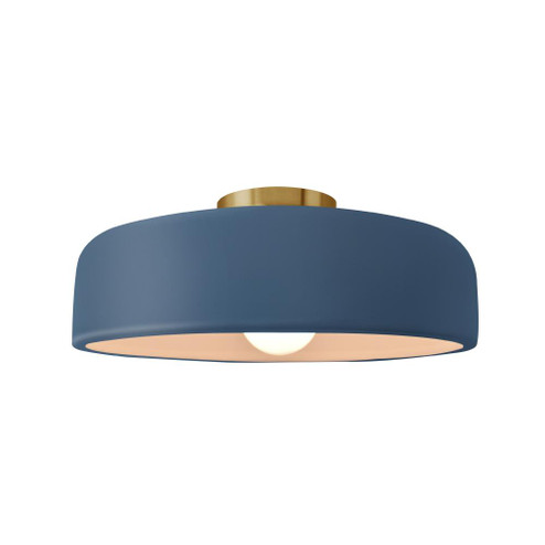 Medium Spire Semi-Flush (254|CER-6343-MID-BRSS)