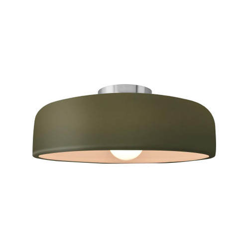 Medium Spire Semi-Flush (254|CER-6343-MGRN-NCKL)