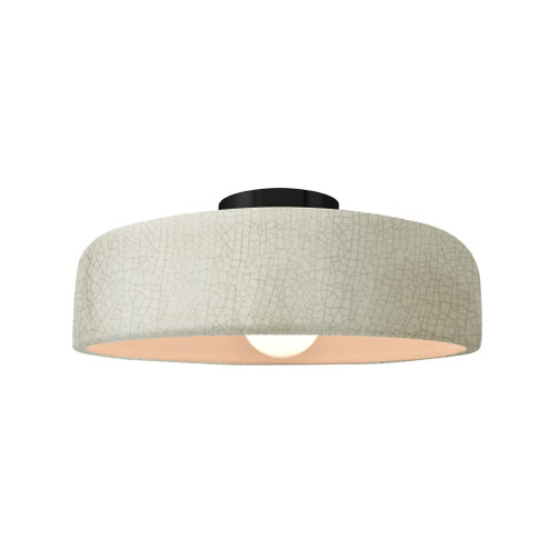 Medium Spire Semi-Flush (254|CER-6343-CRK-MBLK-LED1-700)