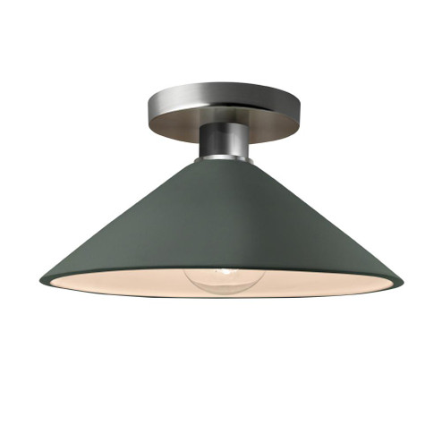 Flare Semi-Flush (254|CER-6330-PWGN-NCKL-LED1-700)