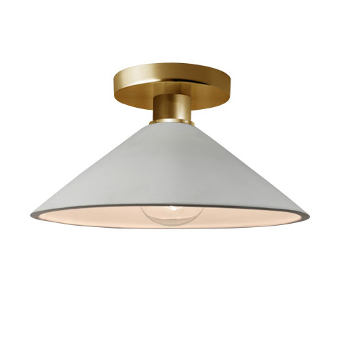 Flare Semi-Flush (254|CER-6330-MAT-BRSS)