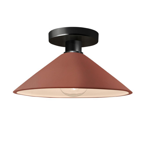 Flare Semi-Flush (254|CER-6330-CLAY-MBLK-LED1-700)