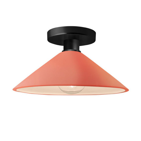 Flare Semi-Flush (254|CER-6330-BSH-MBLK-LED1-700)