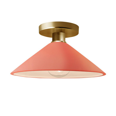 Flare Semi-Flush (254|CER-6330-BSH-BRSS-LED1-700)