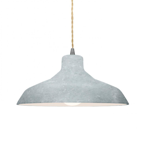 Medium Loft 1-Light Pendant (254|CER-6263-CONC-NCKL-BEIG-TWST)