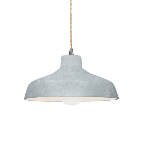 Small Loft 1-Light Pendant (254|CER-6260-CONC-NCKL-BEIG-TWST)