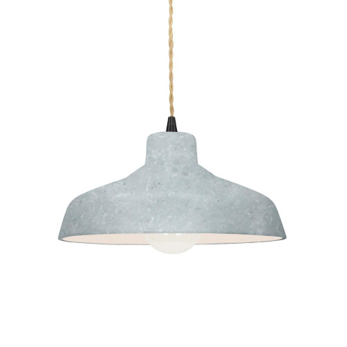 Small Loft 1-Light Pendant (254|CER-6260-CONC-MBLK-BEIG-TWST)