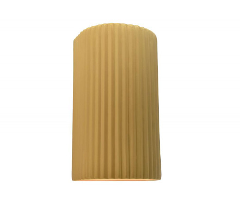 Large ADA Pleated Cylinder (254|CER-5745-MYLW-LED1-1000)
