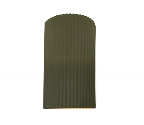 Large ADA Pleated Cylinder (254|CER-5745-MGRN-LED1-1000)