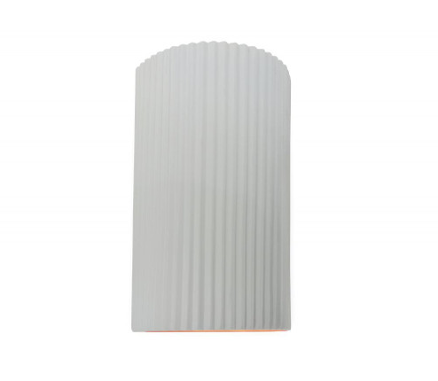 Large ADA Pleated Cylinder (254|CER-5745-WHT)