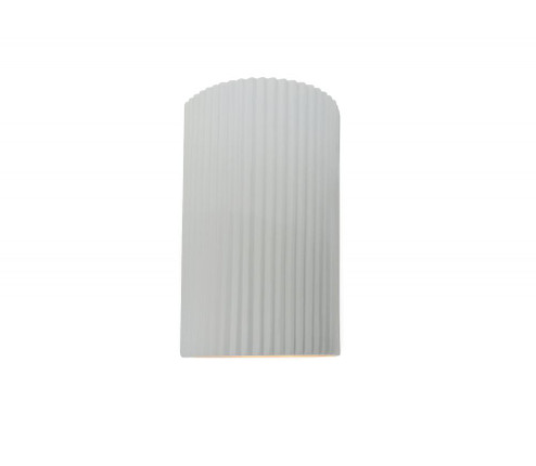 Small ADA Pleated Cylinder (254|CER-5740-WHT)