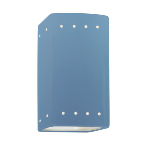 Small LED Rectangle w/ Perfs - Open Top & Bottom (Outdoor) (254|CER-0925W-SKBL-LED1-1000)