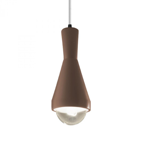 Erlen 1-Light Pendant (254|CER-6520-CLAY-MBLK-WTCD-LED1-700)