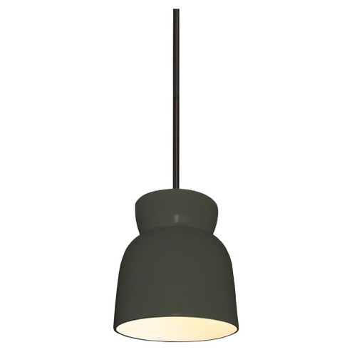 Large Hourglass LED Pendant (254|CER-6515-PWGN-MBLK-RIGID-LED1-700)