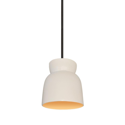 Large Hourglass Pendant (254|CER-6515-MTGD-MBLK-RIGID)