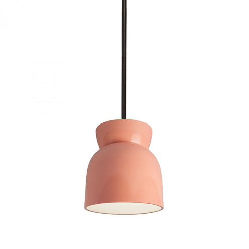 Large Hourglass LED Pendant (254|CER-6515-BSH-MBLK-RIGID-LED1-700)