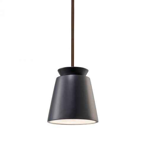Small Trapezoid Pendant (254|CER-6425-CRB-DBRZ-RIGID)