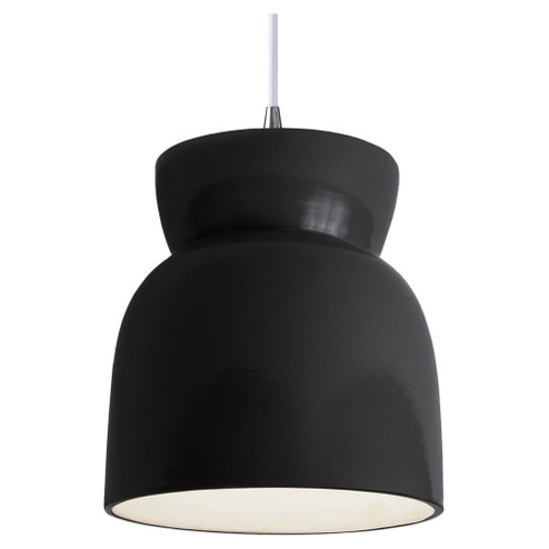 Large Hourglass LED Pendant (254|CER-6515-BLK-CROM-WTCD-LED1-700)
