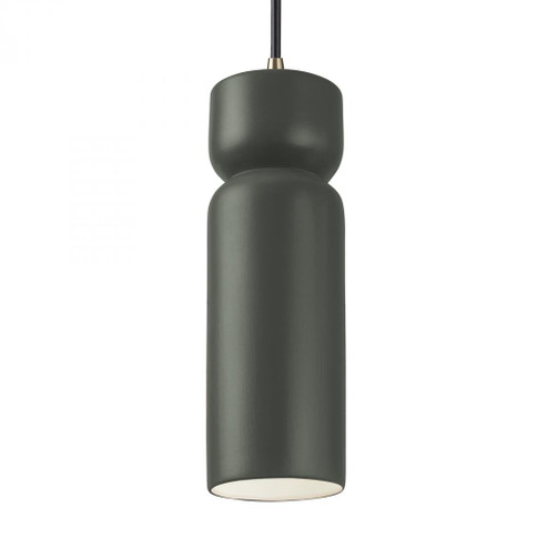 Tall Hourglass Pendant (254|CER-6510-PWGN-ABRS-BKCD)