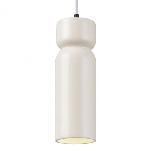 Tall Hourglass Pendant (254|CER-6510-MAT-MBLK-WTCD)