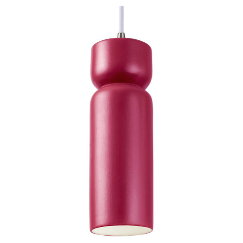 Tall Hourglass LED Pendant (254|CER-6510-CRSE-NCKL-WTCD-LED1-700)